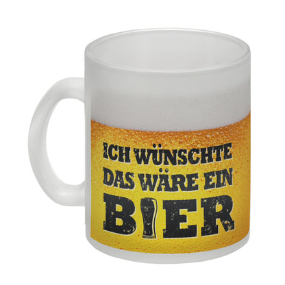 Ich wünschte das wäre ein Bier Glas Tasse mit Biermotiv