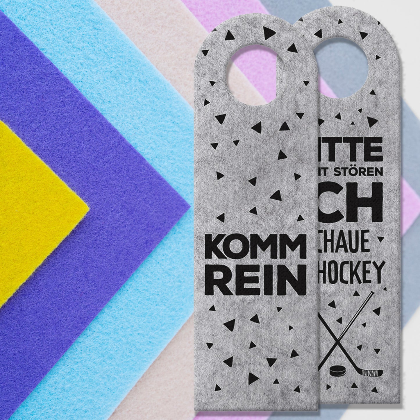 Bitte nicht stören, ich schaue Eishockey - Komm rein Türhänger