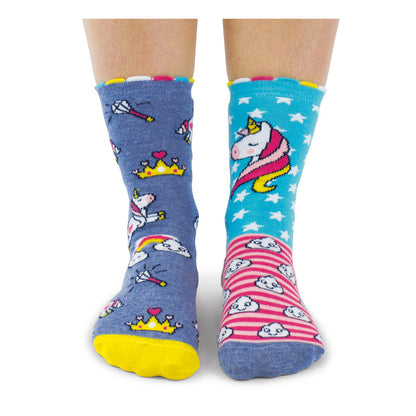 Einhorn und Regenbogen Oddsocks Socken in 30,5-38,5 im 6er Set