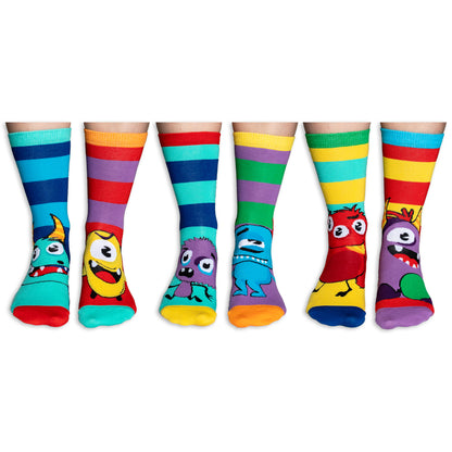 The Meddlers Monster Oddsocks Socken in 30,5-38,5 im 6er Set