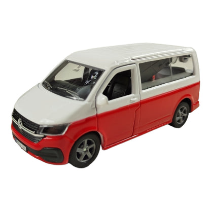 Volkswagen VW Camper Modellauto VW-Van mit Aufstelldach und Pull Back Motor