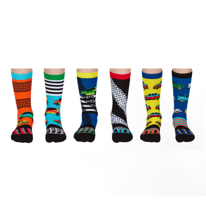 Wheely Good Auto Oddsocks Socken in 30,5-38,5 im 6er Set