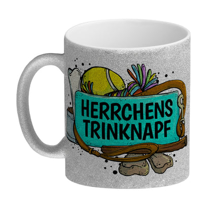 Herrchens Trinknapf Glitzer-Glitzer-Kaffeebecher