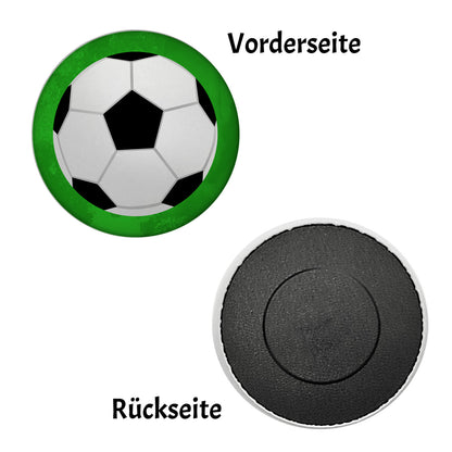 Retro Fußball Magnet rund