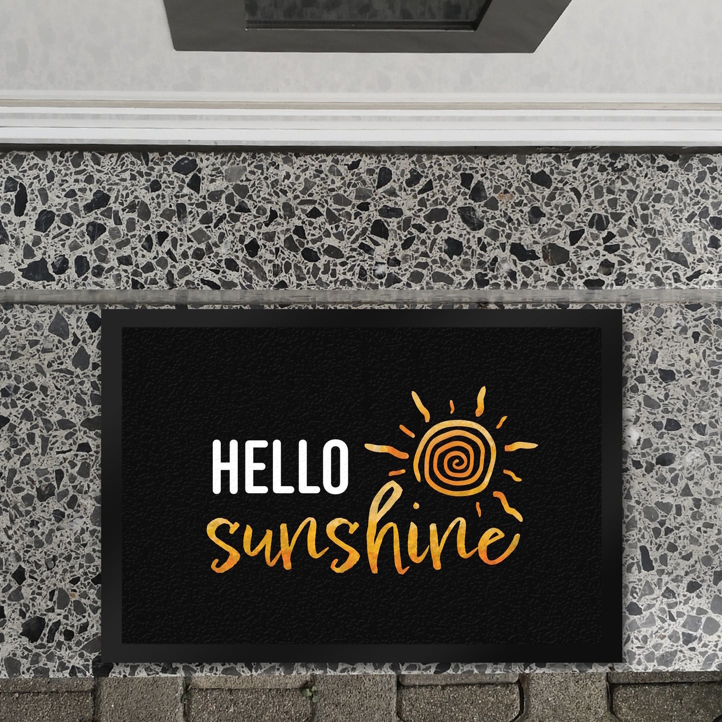 Hello sunshine Fußmatte XL in 40x60 cm mit strahlender Sonne