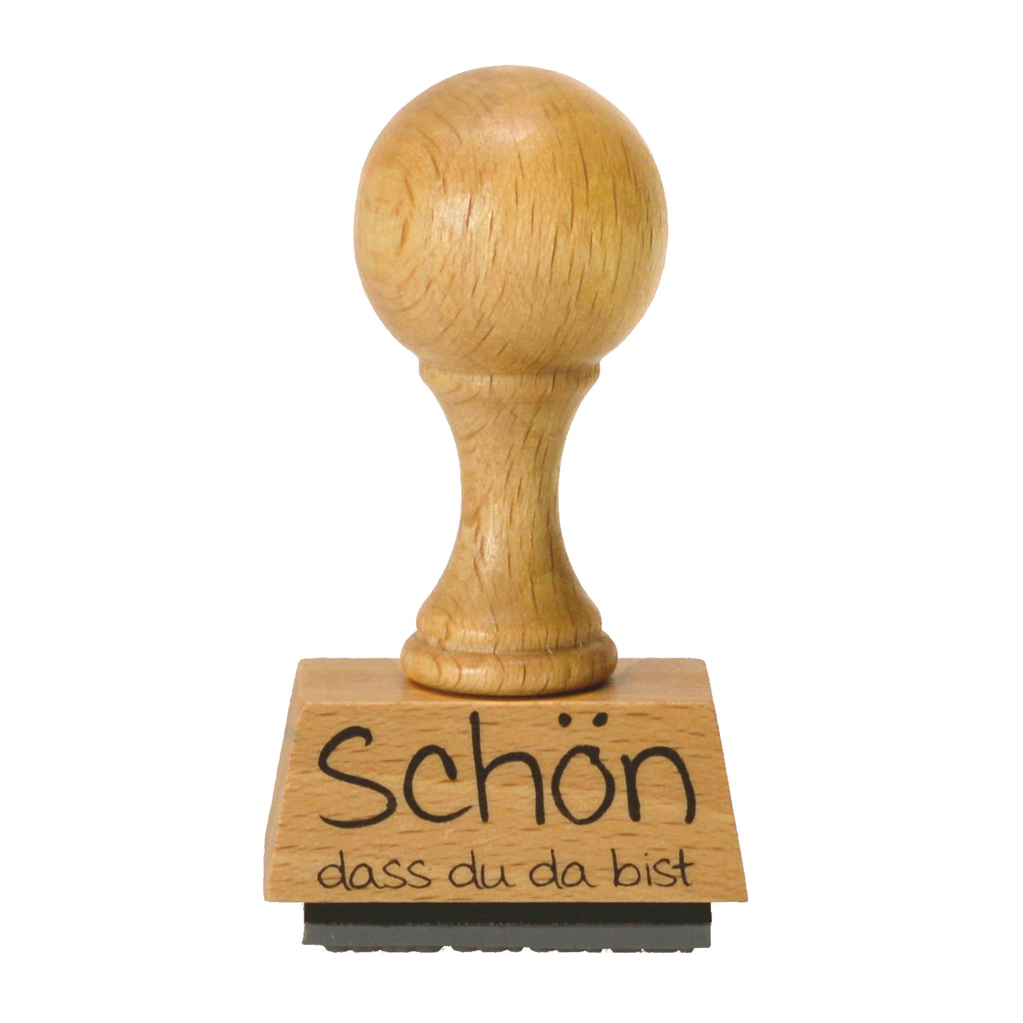 Schön, dass du da bist Holzstempel