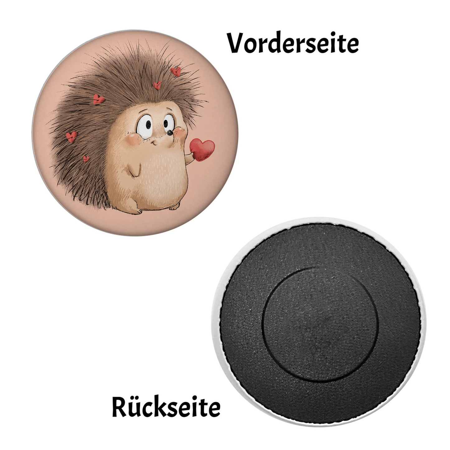 Verliebter Igel Magnet rund rund