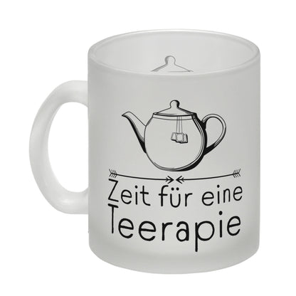 Zeit für eine Teerapie Glas Tasse