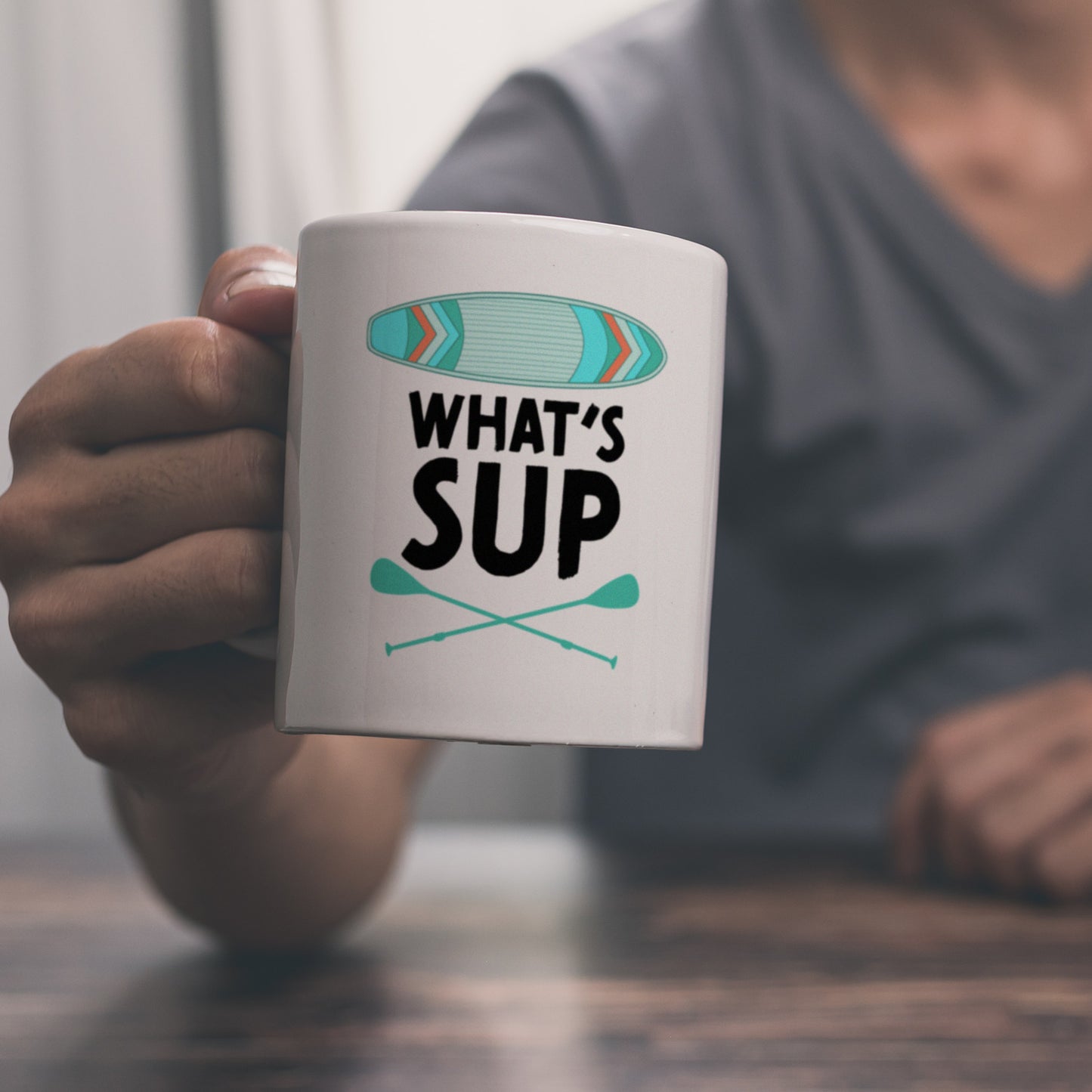 What's sup Kaffeebecher für stand up paddler