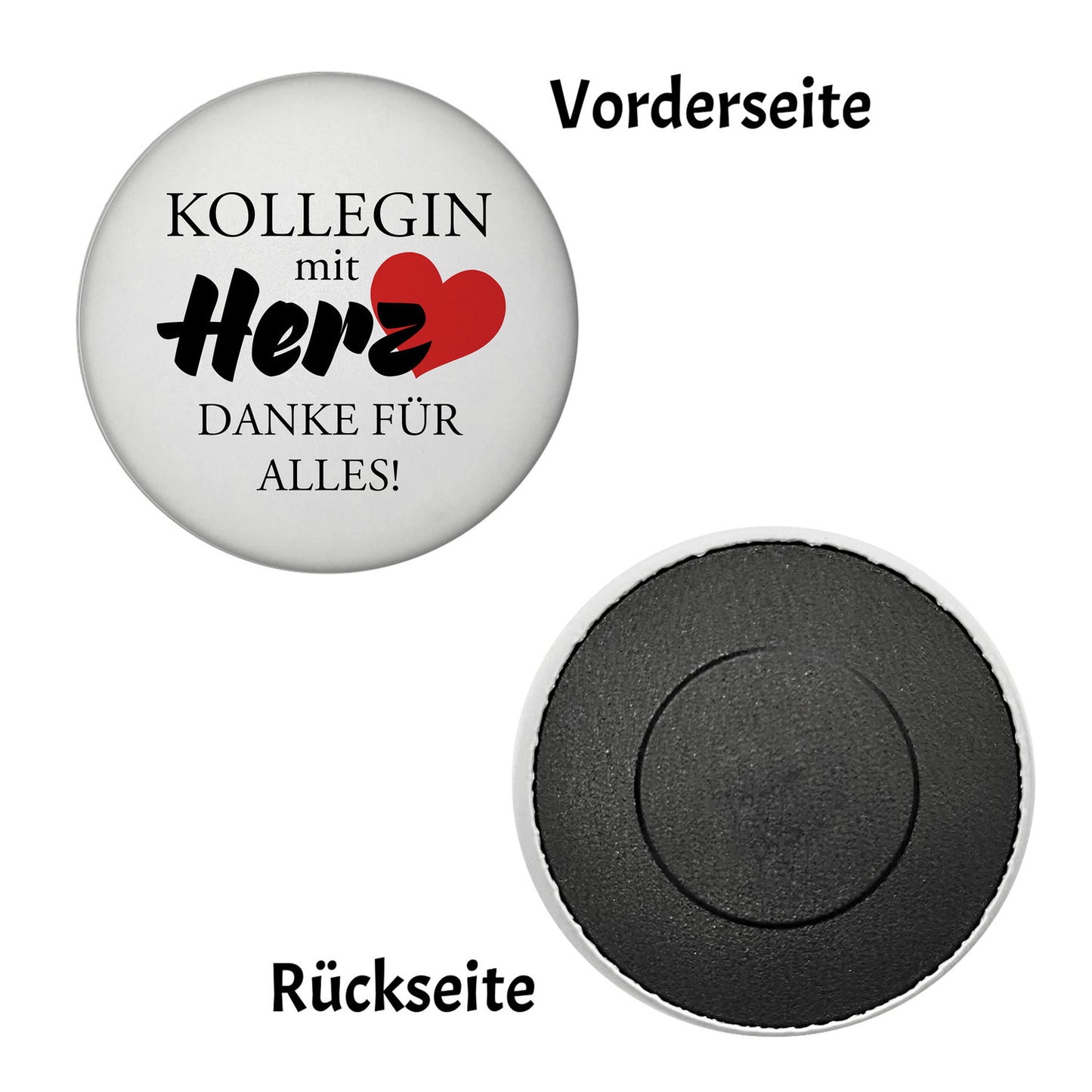 Kollegin mit Herz Danke für Alles! Magnet rund rund