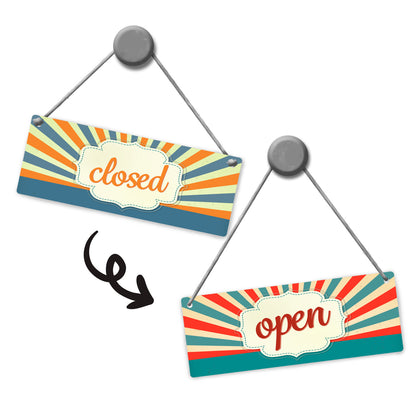 open oder closed Wendeschild mit Kordel