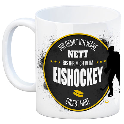 Eishockey Kaffeebecher Ihr denkt ich wäre nett…