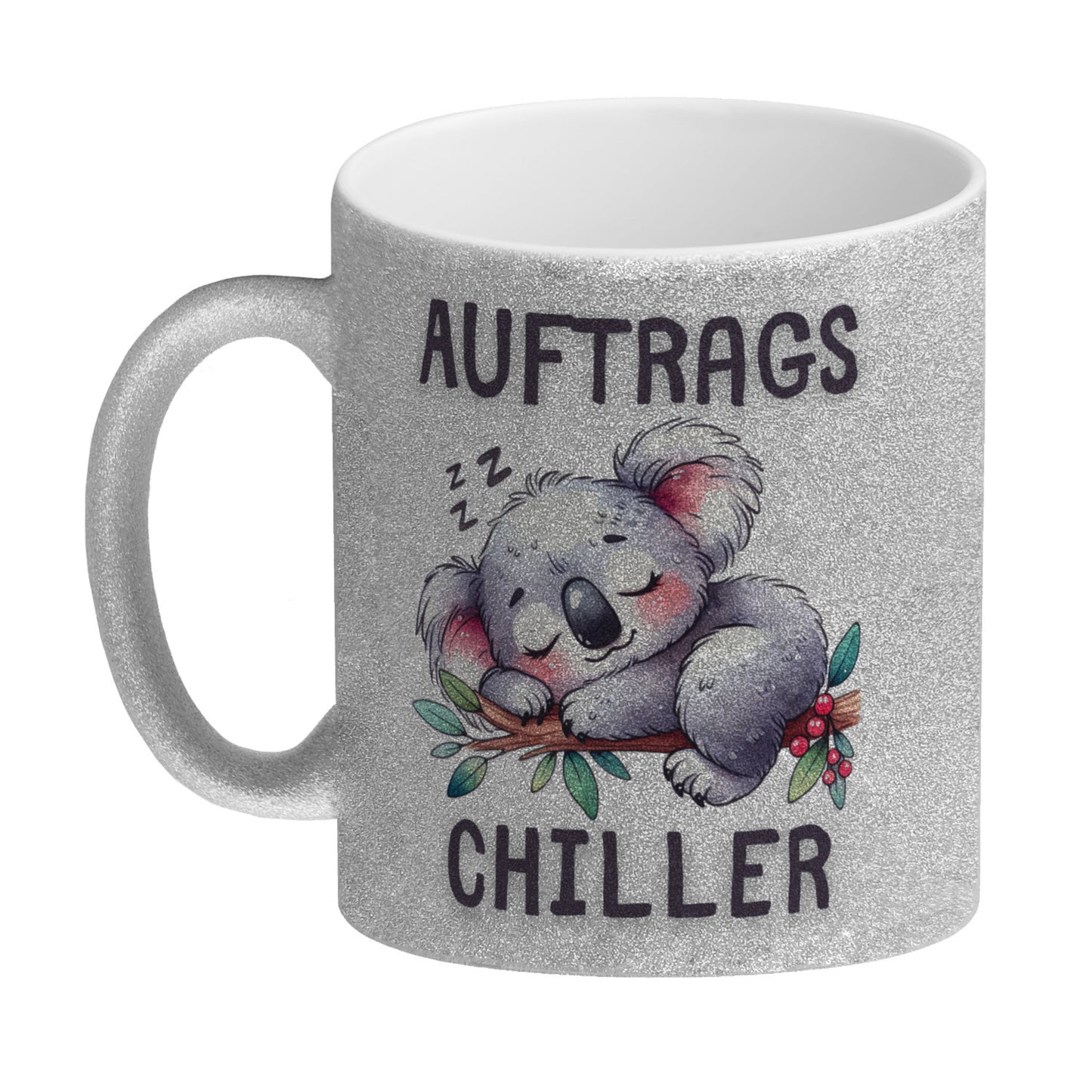 Koala Auftragschiller Glitzer-Kaffeebecher