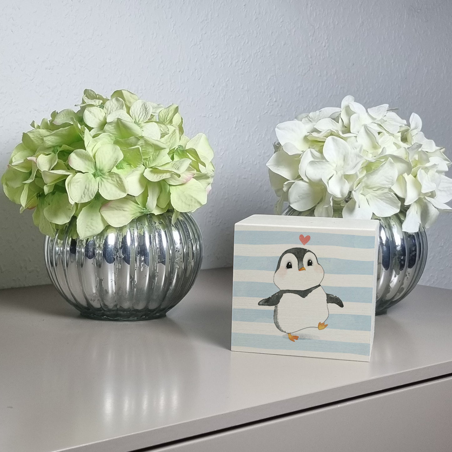 Pinguin im Aquarell-Stil Spardose aus Holz