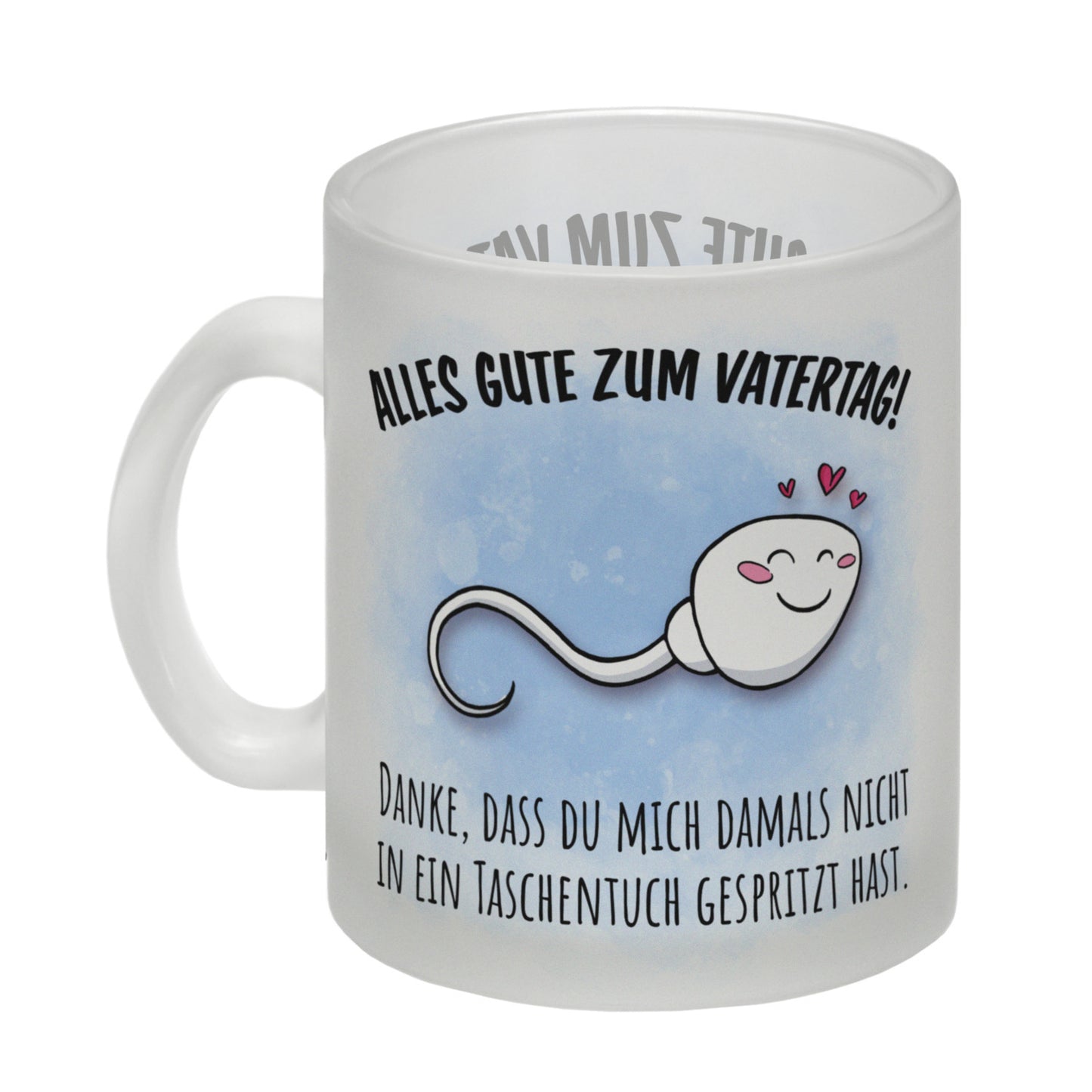 Danke Papa, dass du nicht Glas Tasse zum Vatertag mit Taschentuch Spruch