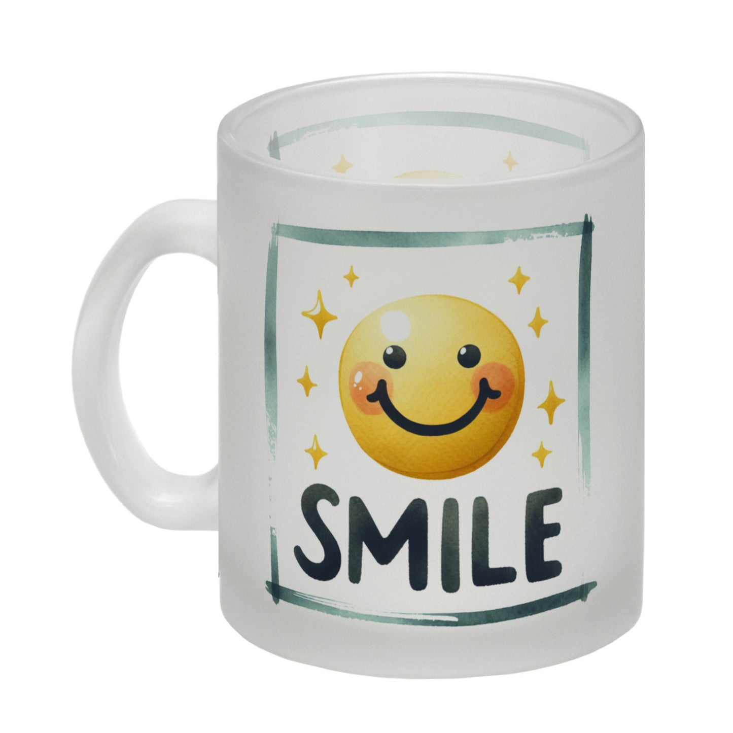 Smile Emoticon Glas Tasse