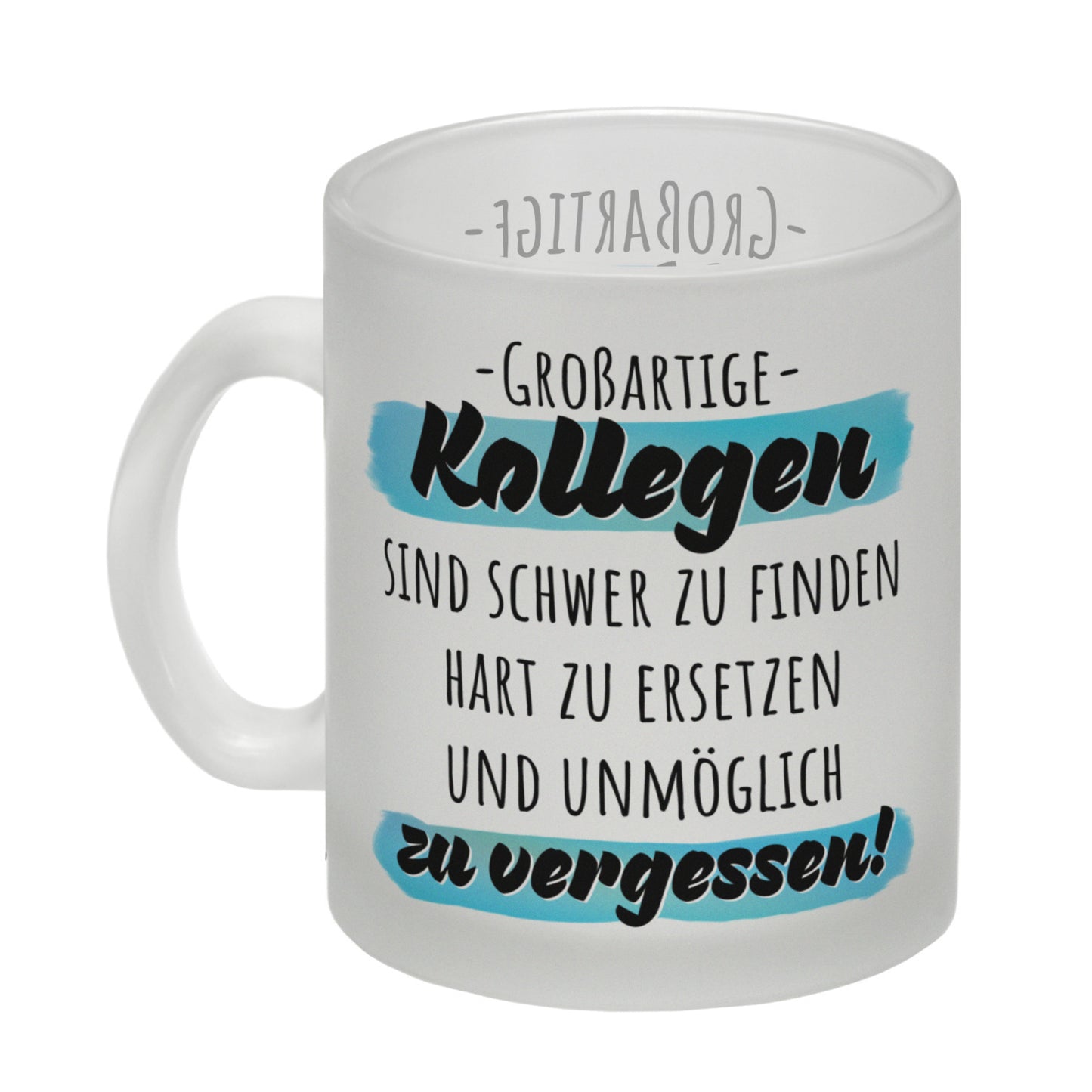 Großartige Kollegen sind schwer zu finden Glas Tasse