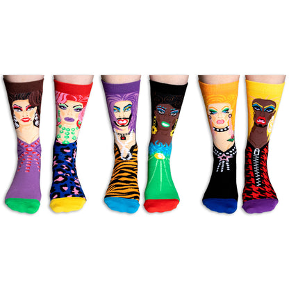 Drag your feet - Dragqueen Oddsocks Socken in 38-44 im 6er Set