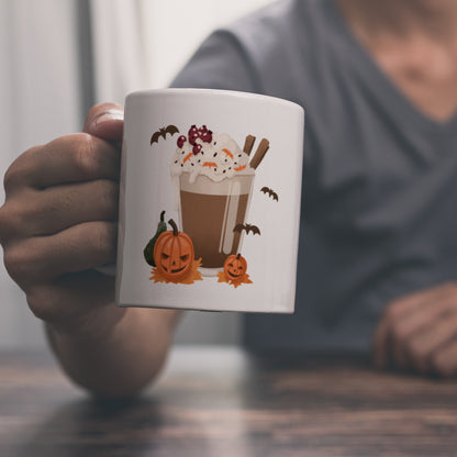 Pumpkin Spice Latte Kaffeebecher für Halloween