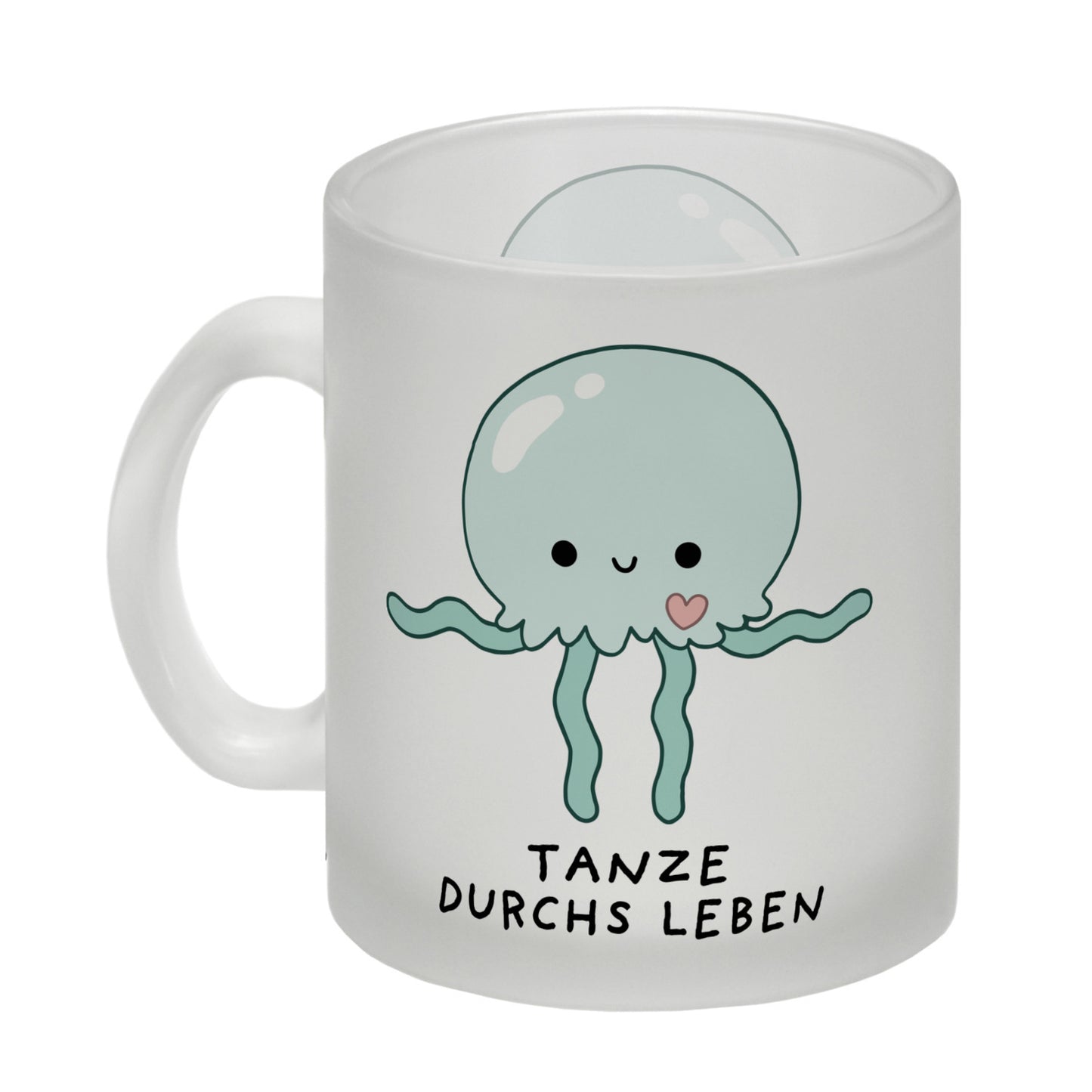 Jelly & Friends Qualle Glas Tasse mit Spruch Tanze durchs Leben