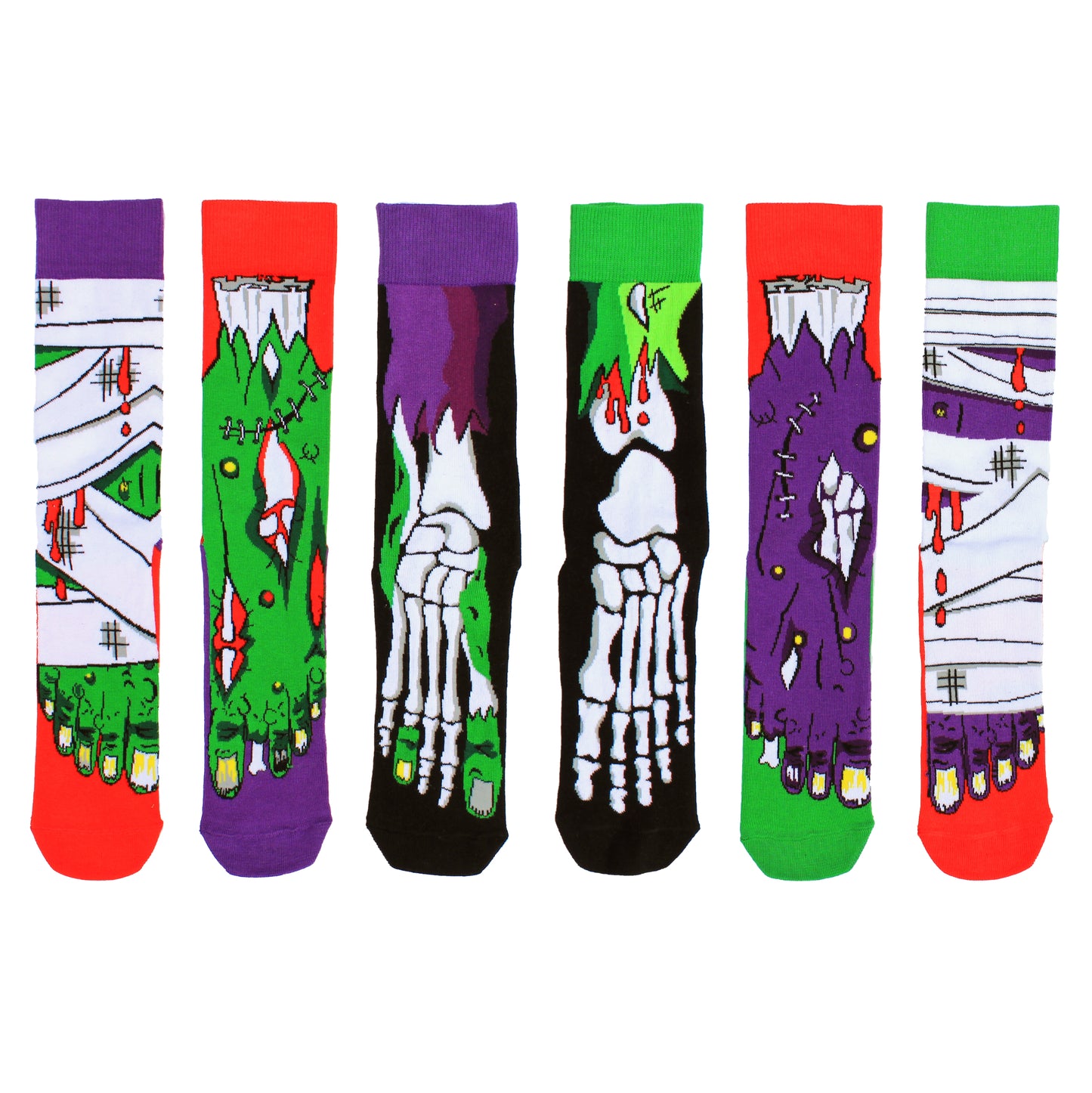 Dead Legs Zombie Oddsocks Socken in 39-46 im 6er Set