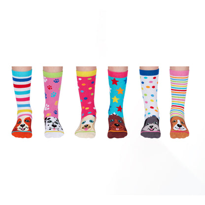 Pup Stars Welpen Oddsocks Socken in 30,5-38,5 im 6er Set