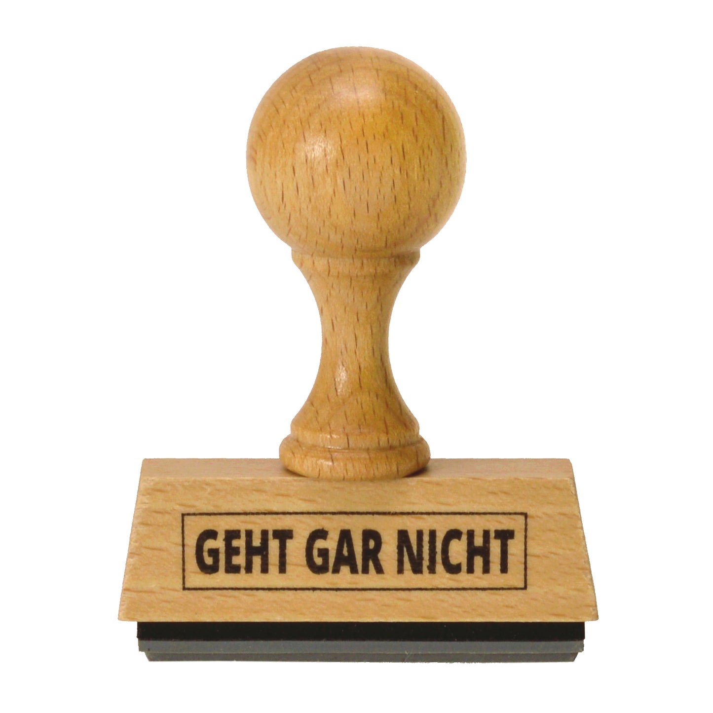 Geht Gar Nicht Holzstempel