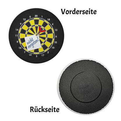 nicht vergessen! Dartscheibe Magnet rund