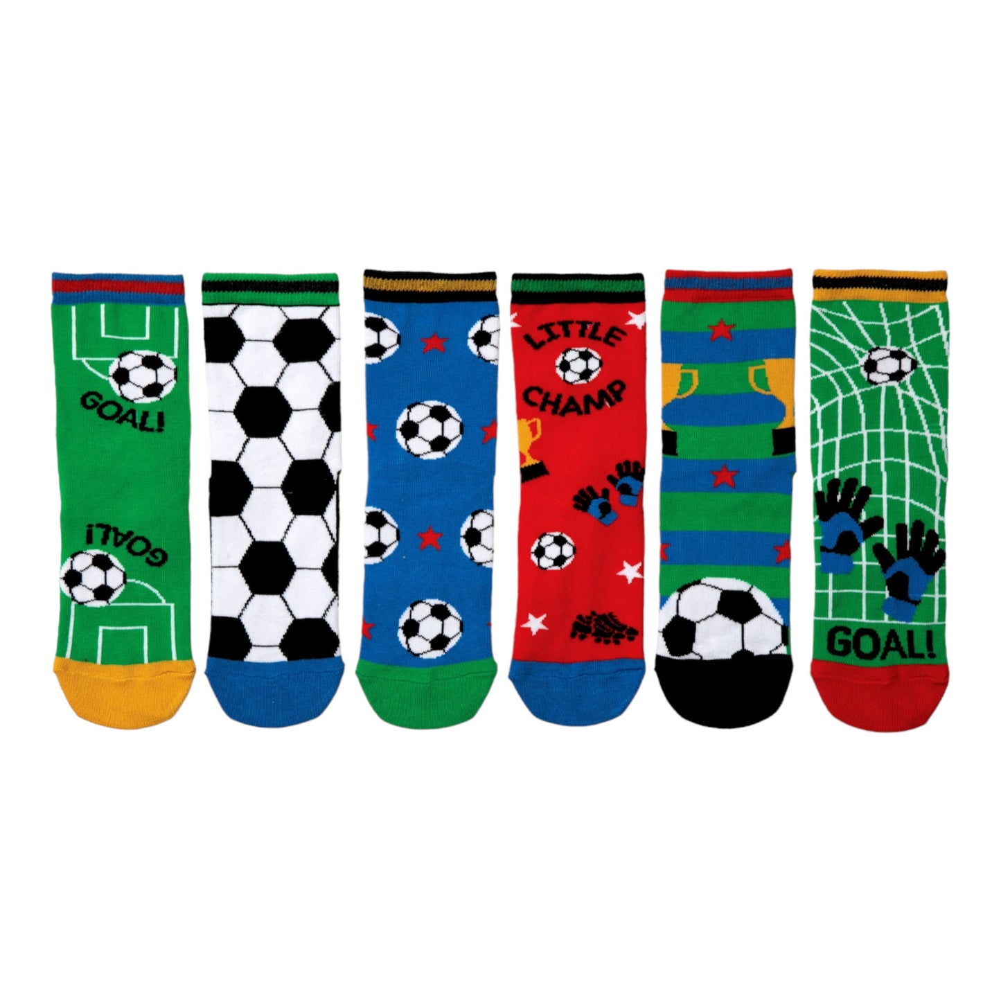 Kleiner Champion Oddsocks Socken Fußballsocken in 27-30 im 6er-Set