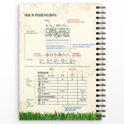 Mein Pferdetagebuch Notizbuch mit 116 Seiten für Reiter