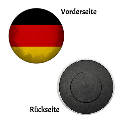 Deutschland Flagge Magnet rund