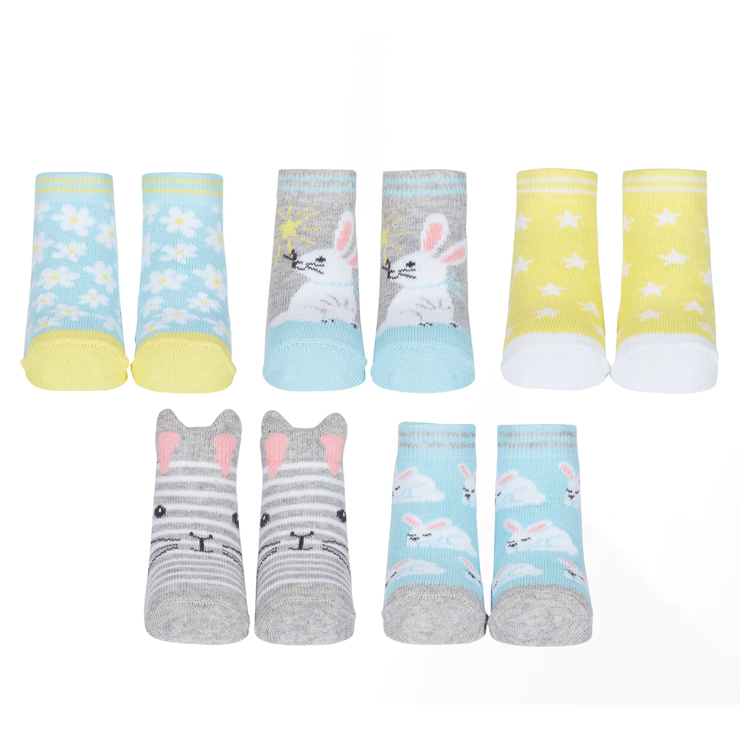 Hoppy Days Ostern Cucamelon Socken für Babys (5 Paar)