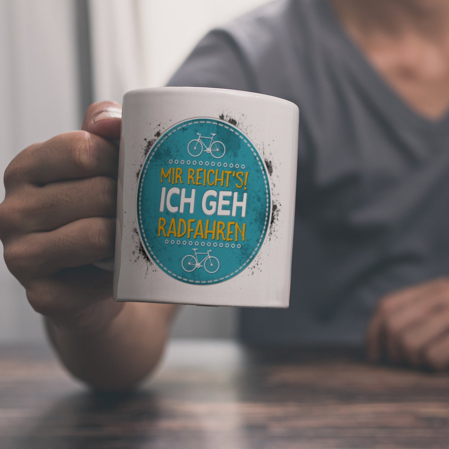 Mir reicht's! Ich geh radfahren Kaffeebecher