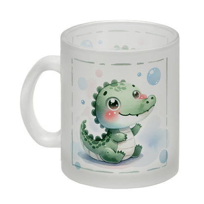 Baby Krokodil Glas Tasse