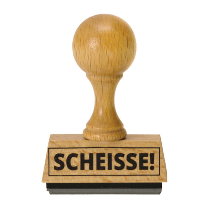 Der Scheisse! Holzstempel