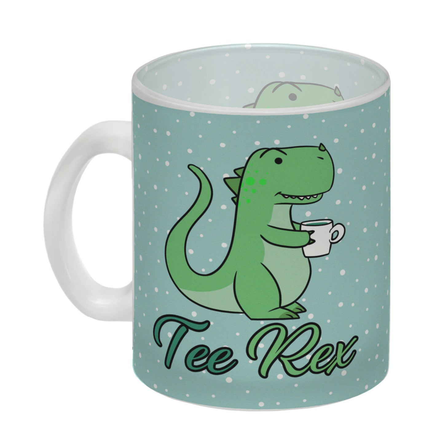 Tee Rex Glas Tasse mit Dinosaurier mit Tasse Motiv