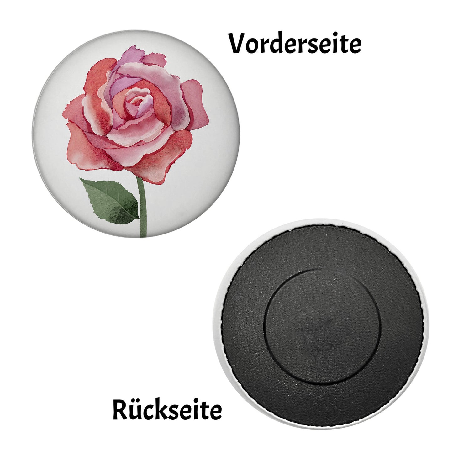 Rose Magnet rund