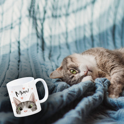 Miau Katze Kaffeebecher