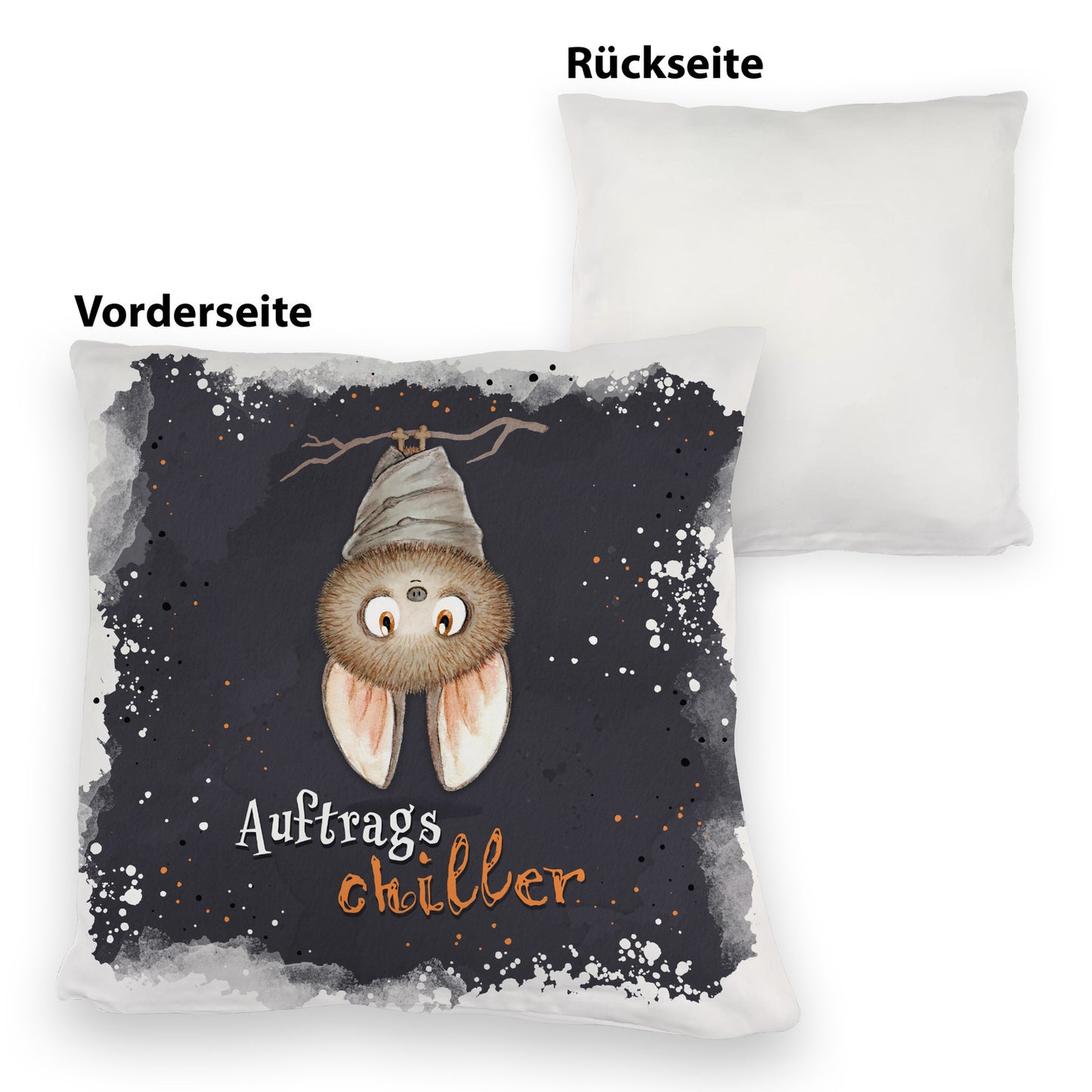 Auftragschiller Kuschelkissen mit niedlicher Fledermaus