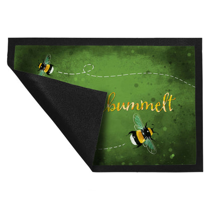 Hereingebummelt Hummel Fußmatte XL in 40x60 cm in grün