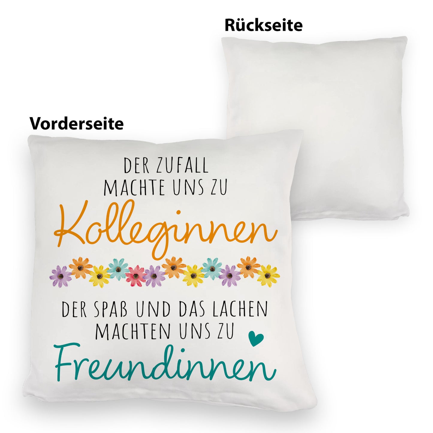 Beste Kollegin Kuschelkissen mit Spruch Von Kolleginnen zu Freundinnen durch Spaß