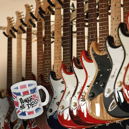 Punks not Dead Union Jack Glas Tasse