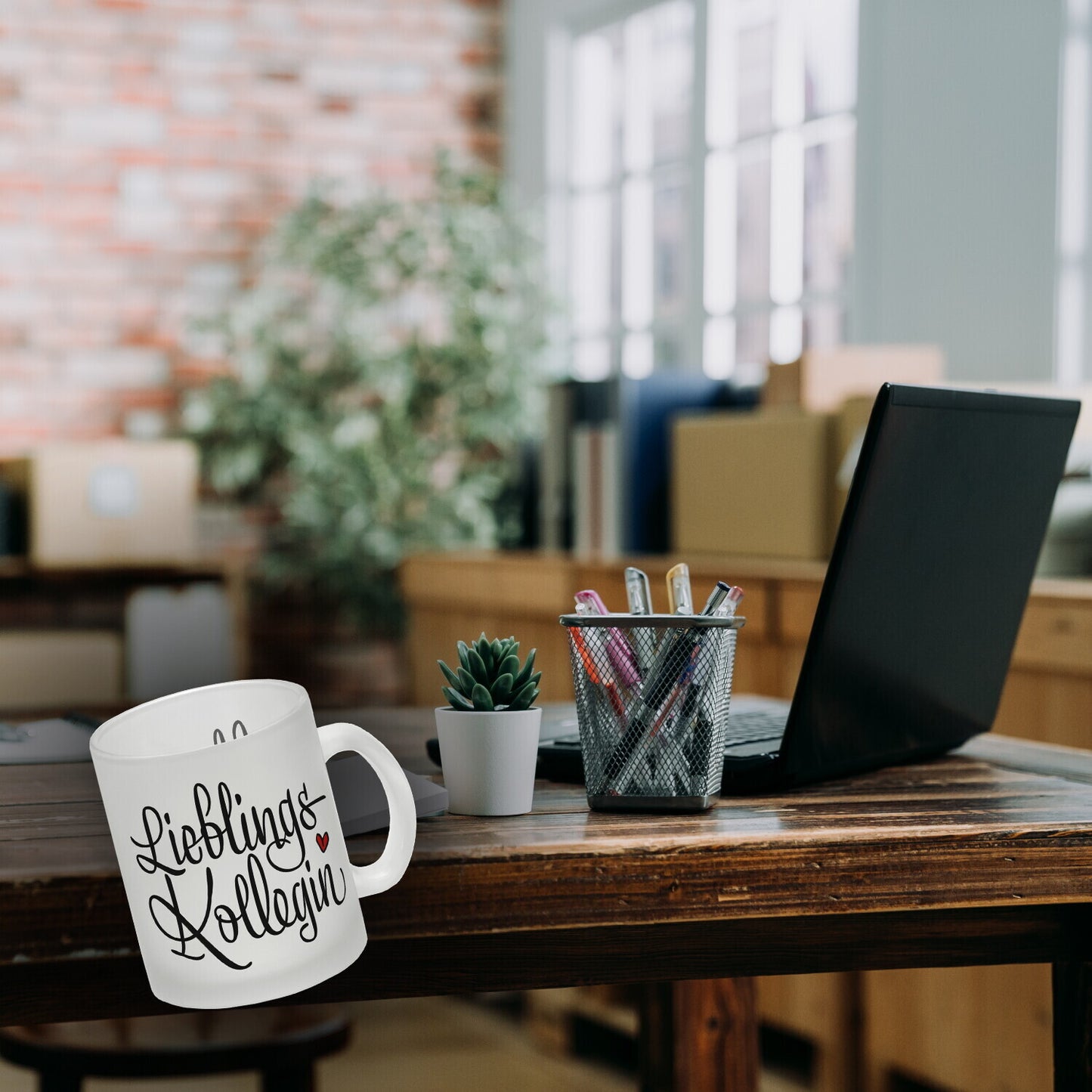 Lieblingskollegin Glas Tasse