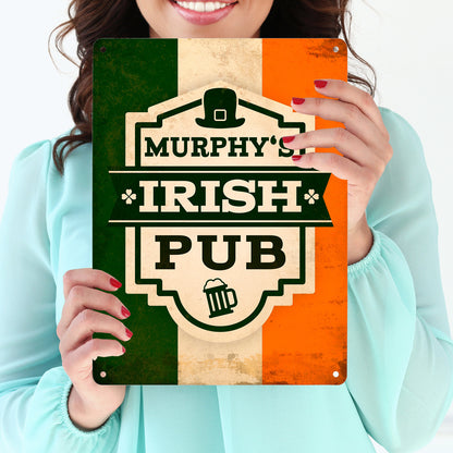 Metallschild XL mit Murphy's Irish Pub Motiv