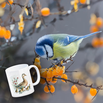 Ente mit Küken Kaffeebecher