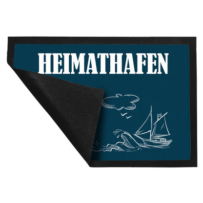 Heimathafen Fußmatte XL mit Hafen Motiv