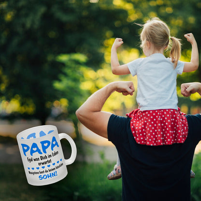 Papa, wenigstens hast du keinen hässlichen Sohn Glas Tasse