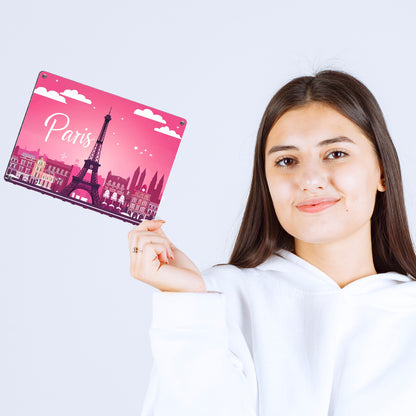 Paris Skyline Metallschild in 15x20 cm