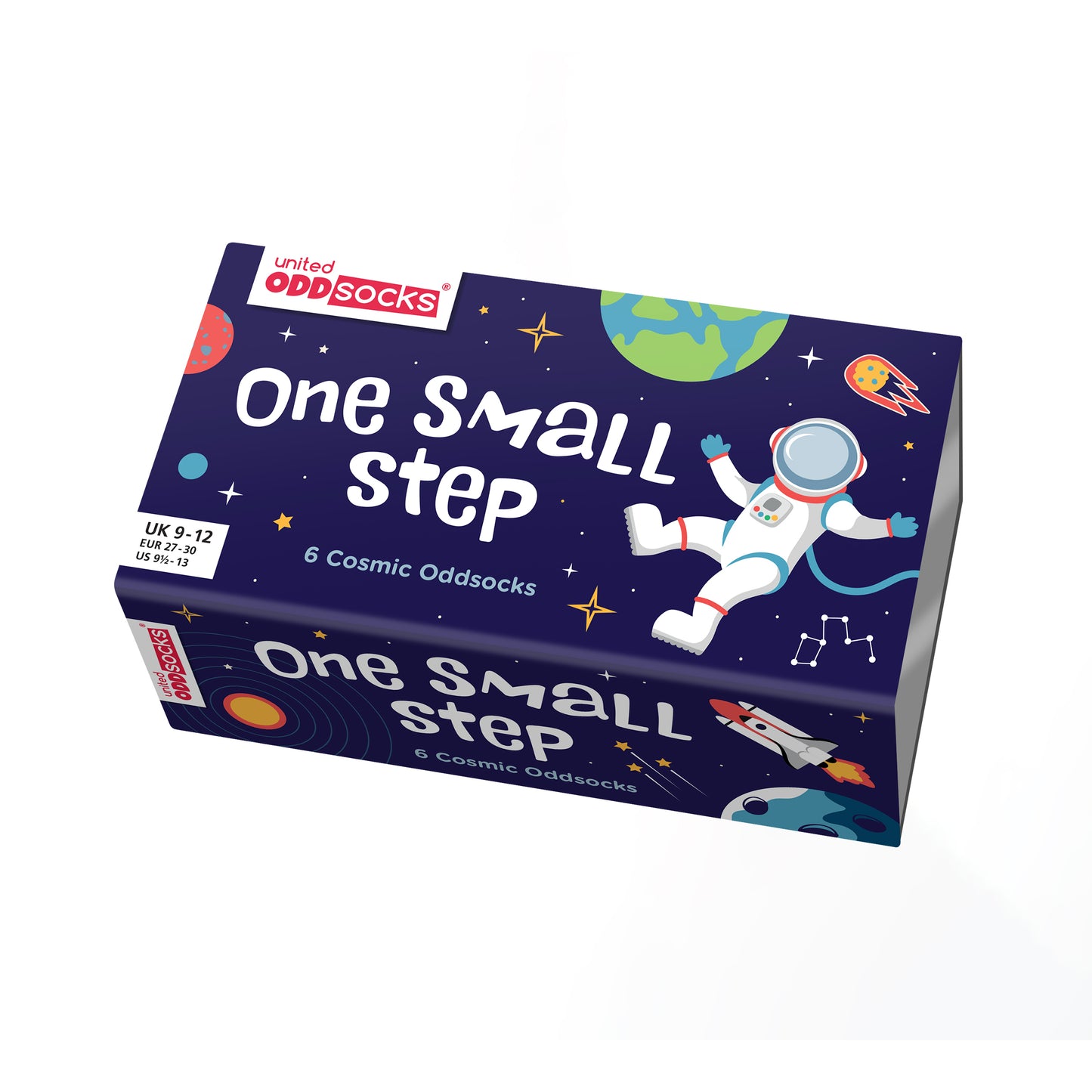 One Small Step Weltall Oddsocks Socken in 27-30 im 6er Set