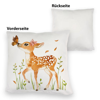 Reh Kuschelkissen im Aquarell Stil